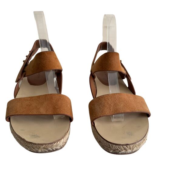 JENNI KAYNE Brown Suede Espadrille Sandals Size 8 - Picture 3 of 8